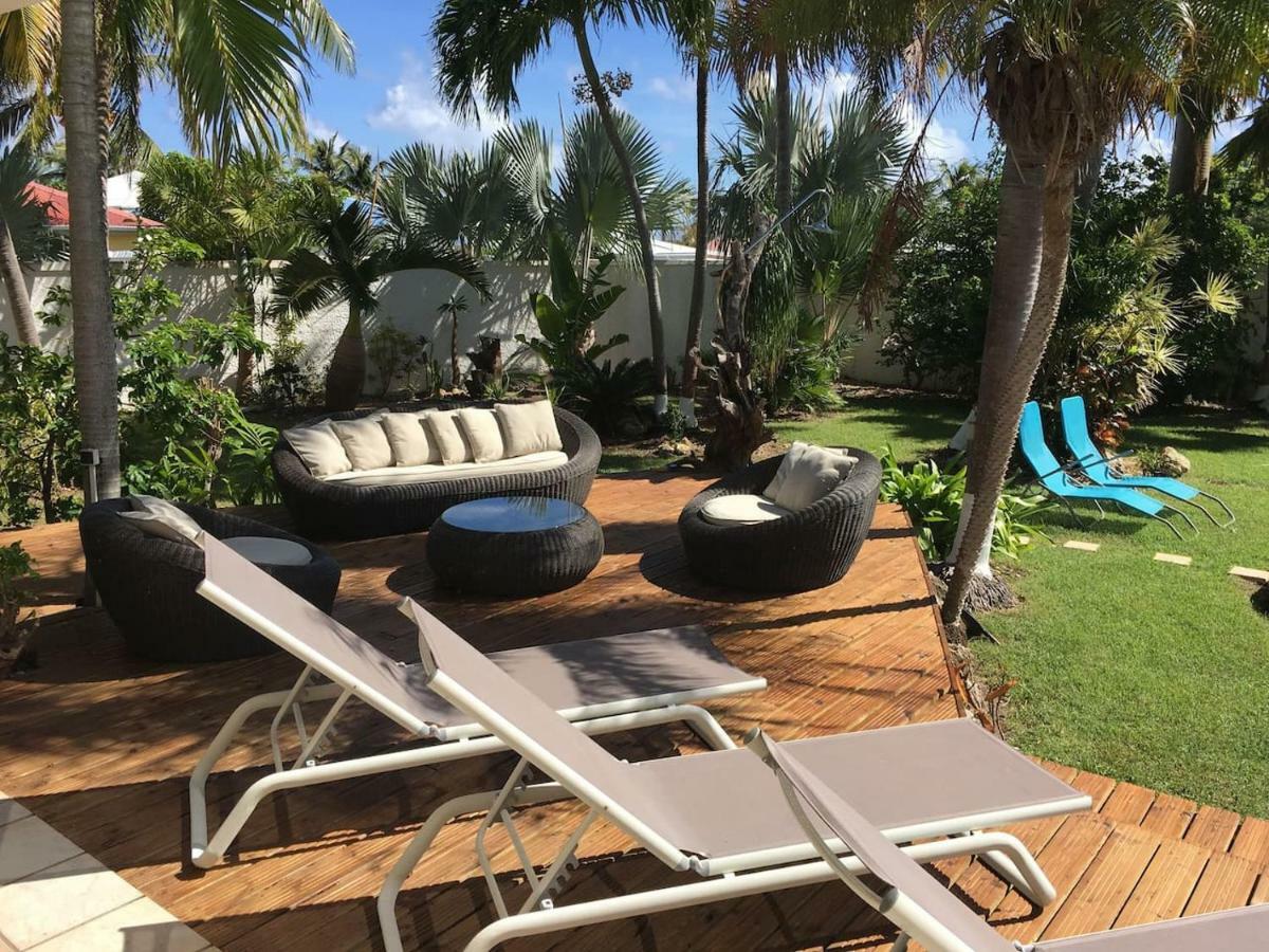 Villa Iguanou Et Piscine En Bord De Mer Proche Plages Marina Et Golf แซงต์-ฟรองซัวส์ ภายนอก รูปภาพ