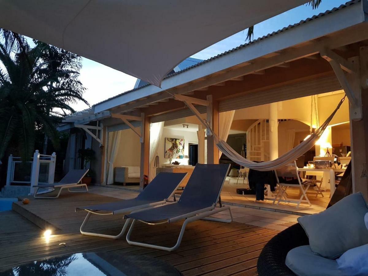 Villa Iguanou Et Piscine En Bord De Mer Proche Plages Marina Et Golf แซงต์-ฟรองซัวส์ ภายนอก รูปภาพ