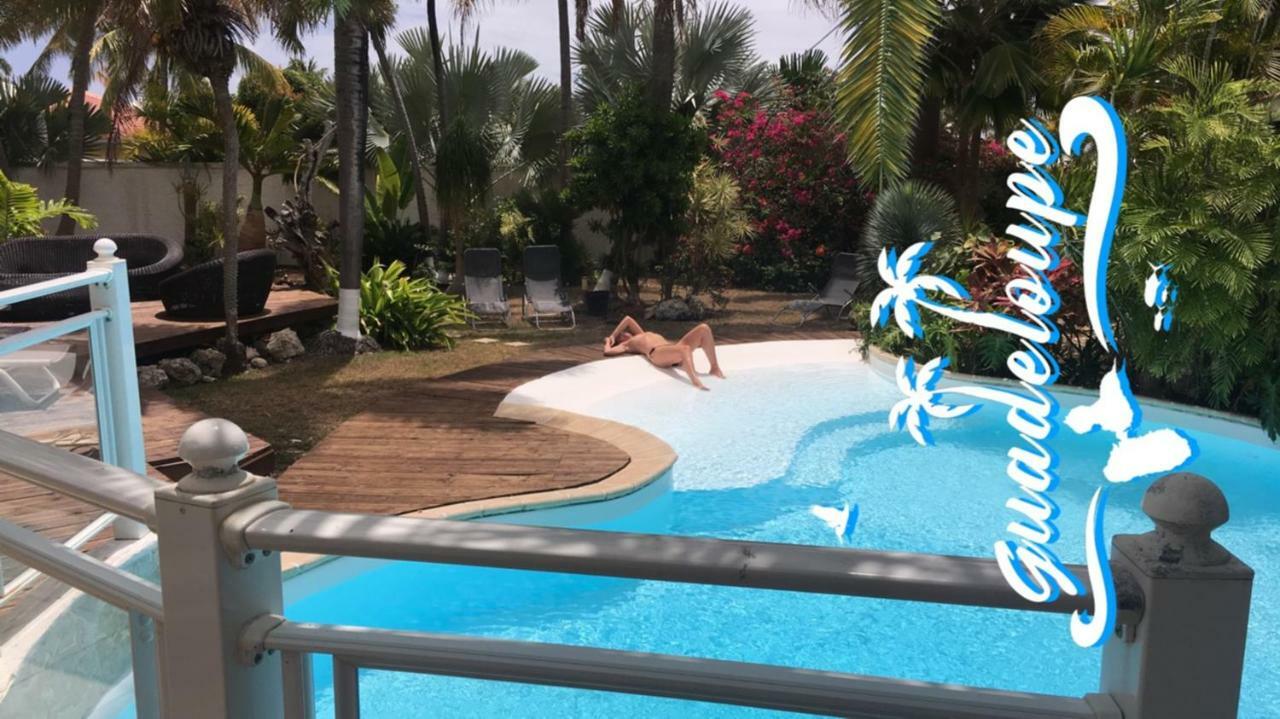 Villa Iguanou Et Piscine En Bord De Mer Proche Plages Marina Et Golf แซงต์-ฟรองซัวส์ ภายนอก รูปภาพ