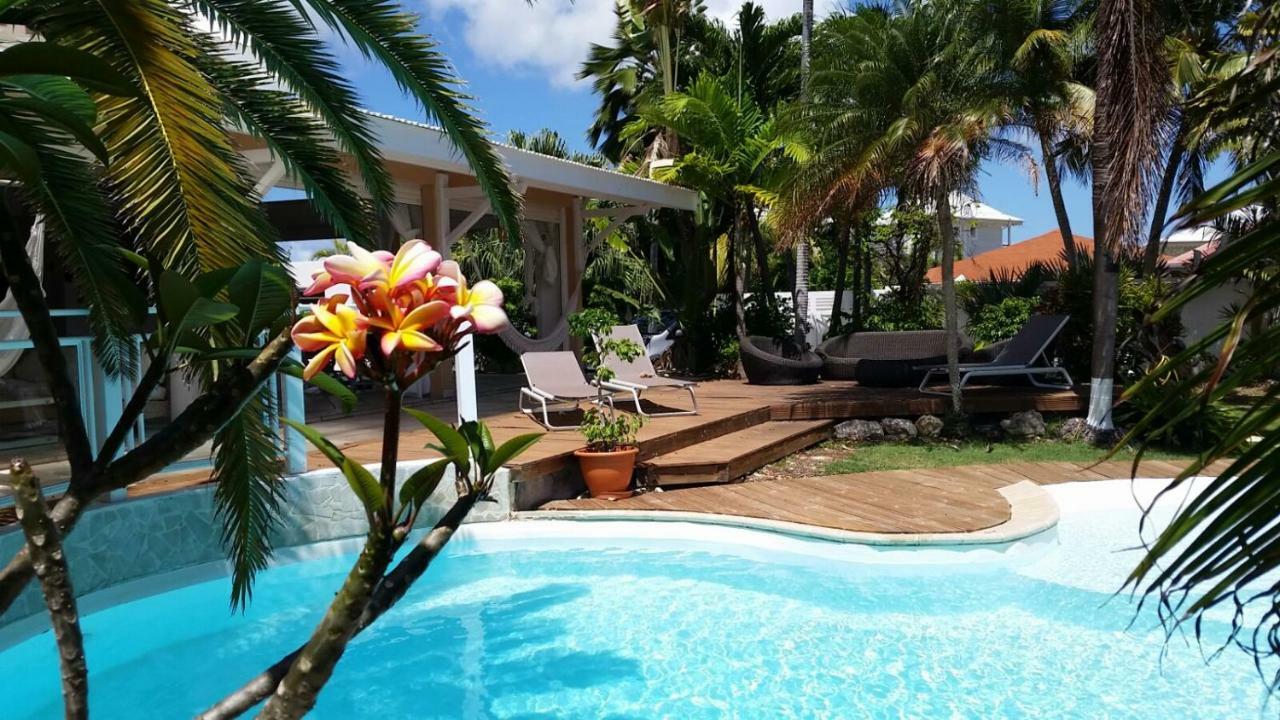 Villa Iguanou Et Piscine En Bord De Mer Proche Plages Marina Et Golf แซงต์-ฟรองซัวส์ ภายนอก รูปภาพ